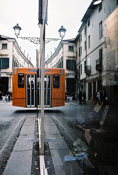 levitující autobus, Vicenza